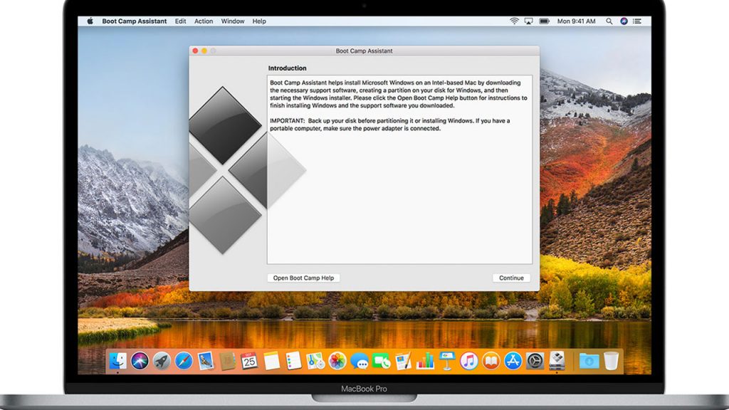billede af bootcap installationsguide på mac computeren