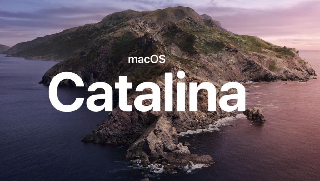 her et billede af MacOS Catalina logo
